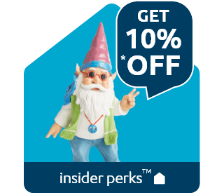 Get 10% Off by joining insider perks