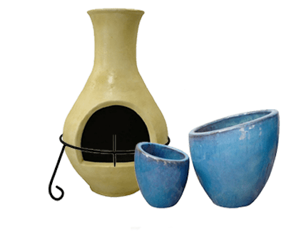 Picture of outdoor cooking stove and pots