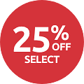25% Off Select