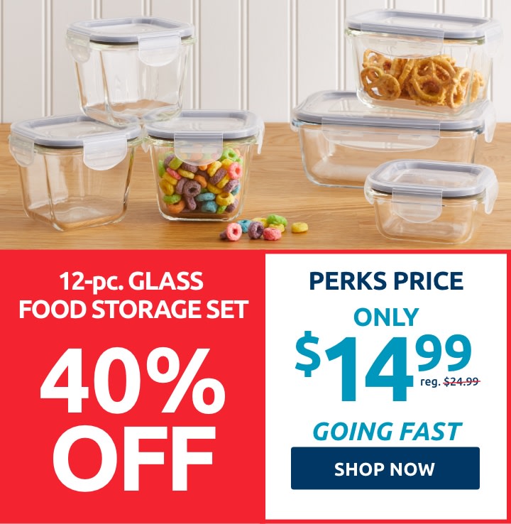 Shop 12-pc Glass Food Storage Set