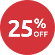 25% off