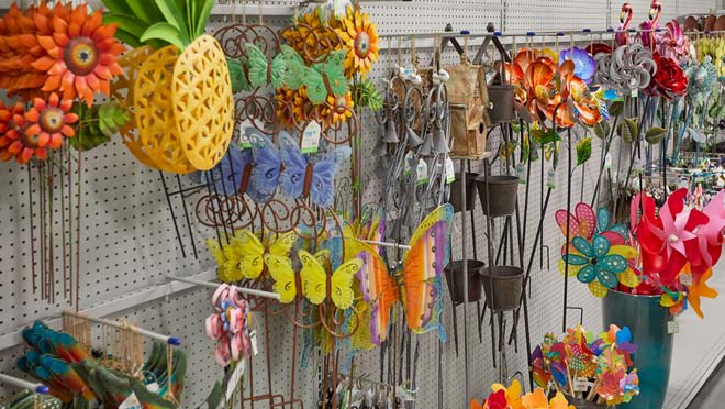 Yard stakes and flags