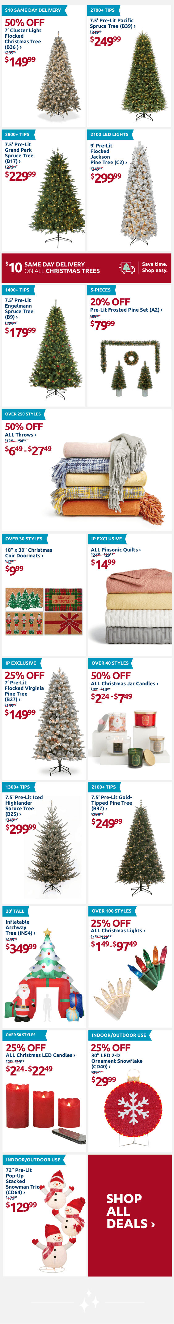 Deals product grid