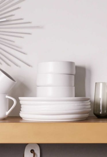 White and grey dishes cheap