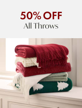 50% off All Throws 