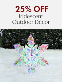 25% off Iridescent Outdoor Décor