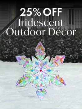 25% Off Iridescent Outdoor Decor