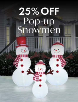 25% Off Pop-Up Snowmen