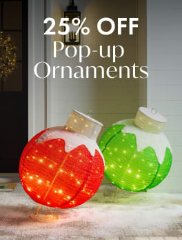 25% Off Pop-Up Ornaments