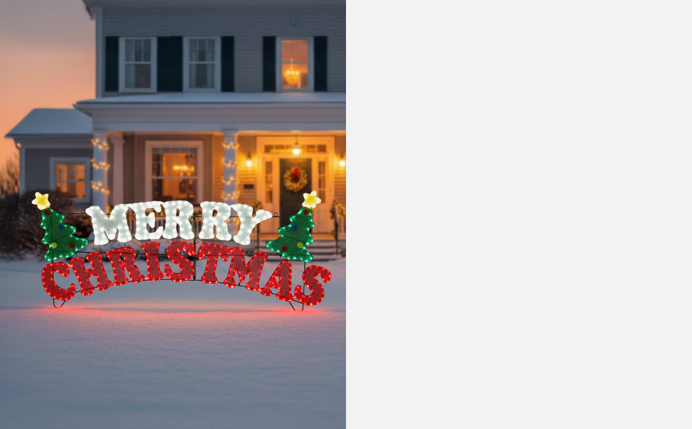 $99.99 Pre-Lit LED Christmas Sign