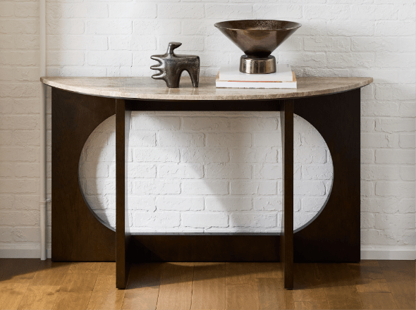 Image of Marlowe console table along a wall