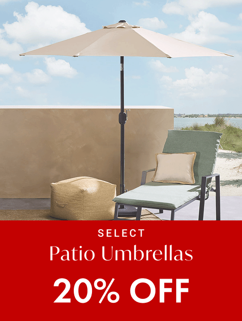 20% Off Select Patio Umbrellas