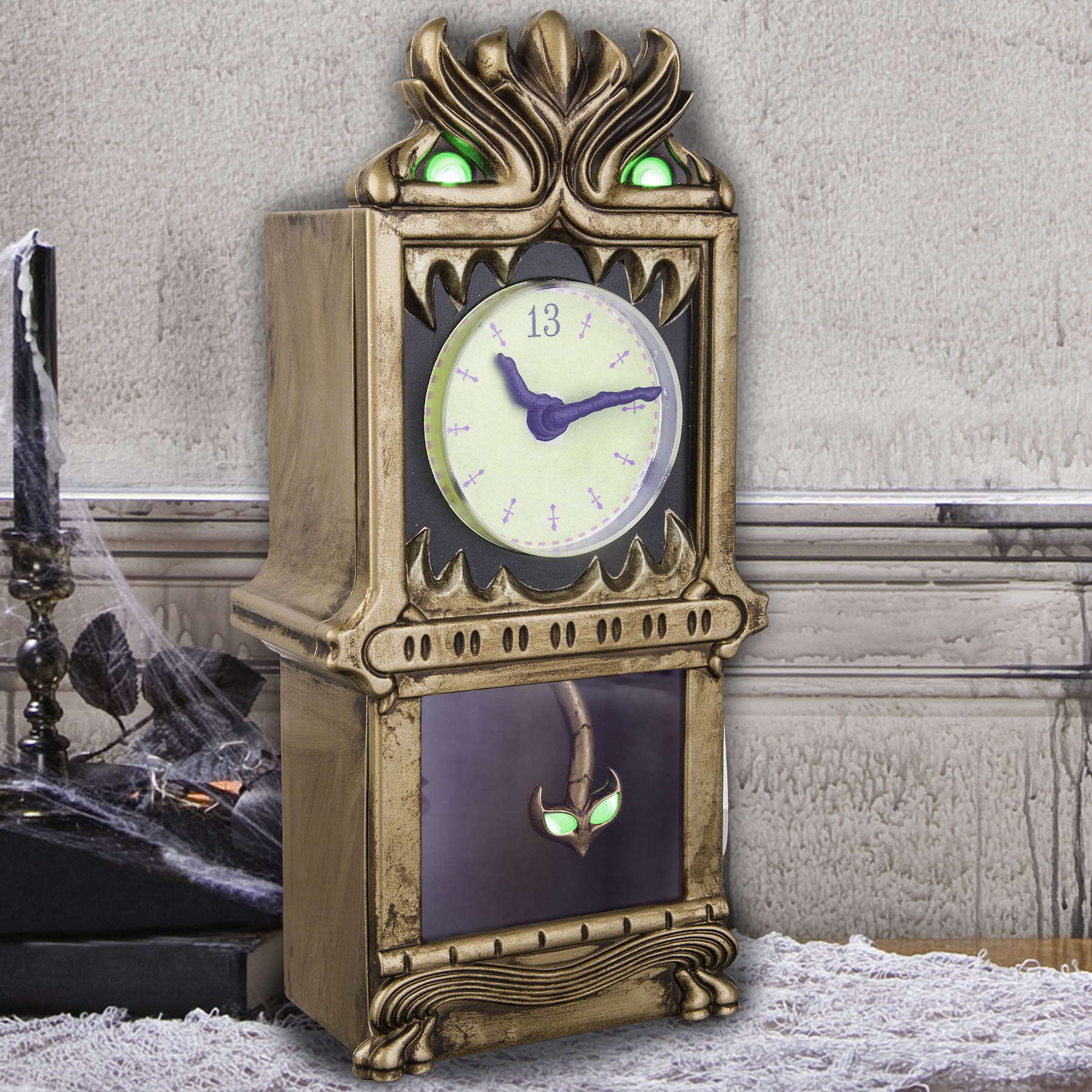 Haunted Mansion 13-Hour Grandfather Clock, 13