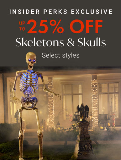 Up To 25% Off Select Skeletons & Skulls