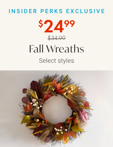 $24.99 Select Fall Wreaths