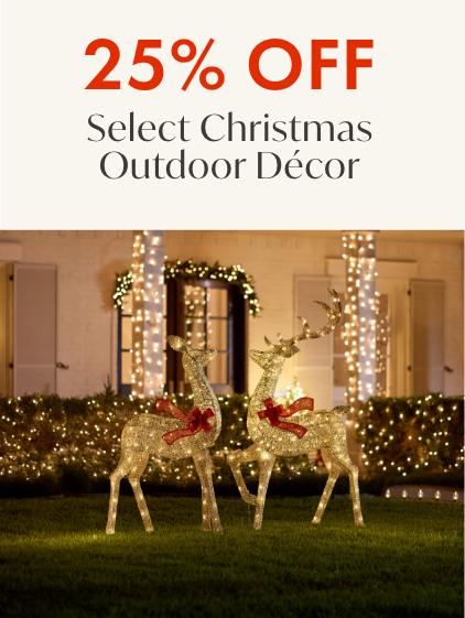 25% off Select Christmas Outdoor Decor