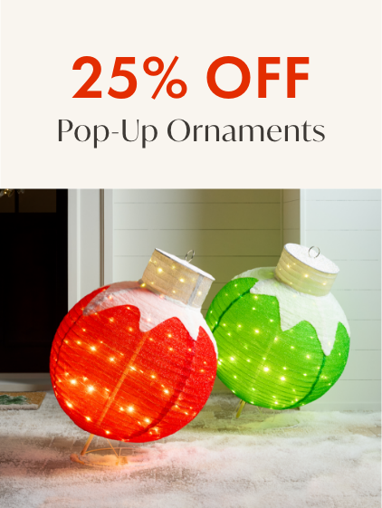 25% off Pop-Up Ornaments