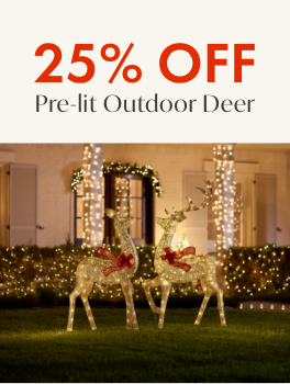 25% off Pre-Lit Outdoor Deer