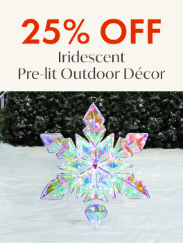 25% off Iridescent Outdoor Decor