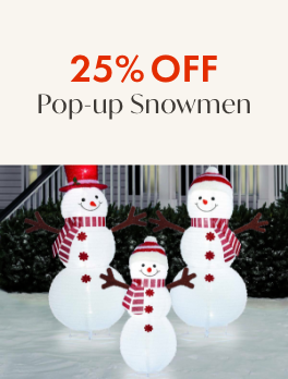 25% Off Pop-Up Snowmen