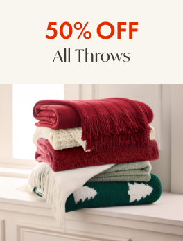 50% Off All Throws