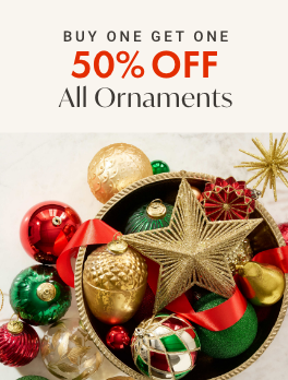 BOGO 50% off All Ornaments