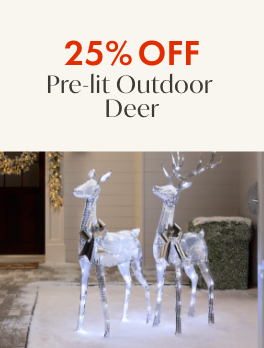 25% off Pre-Lit Outdoor Deer