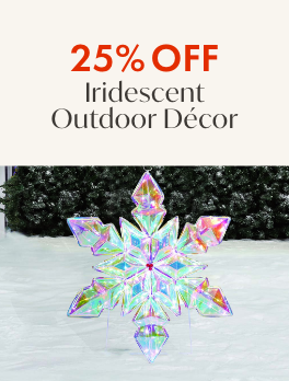 25% Off Iridescent Outdoor Decor