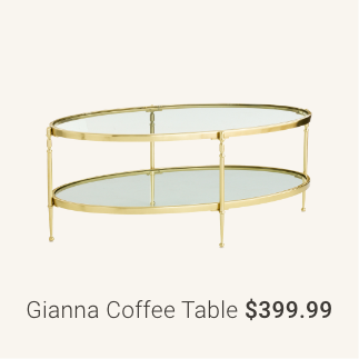 Gianna Coffee Table, $399.99