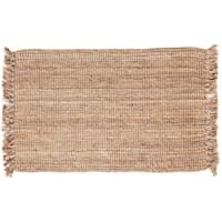 (B485) Jute Boucle Fringe Rug, 5x7