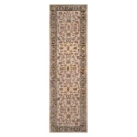 (A372) Collins Ivory & Sage Floral Runner, 2x7