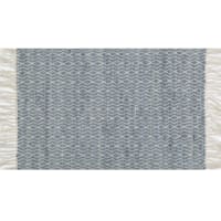 Eastside Grey Cotton Blend Accent Rug With Fringe, 2x4