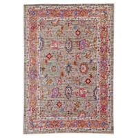 (A373) Multi Colored High End Border Rug, 3x5