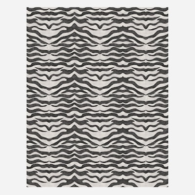 Found & Fable Dove Grey & Black Tiger Patterned Washable