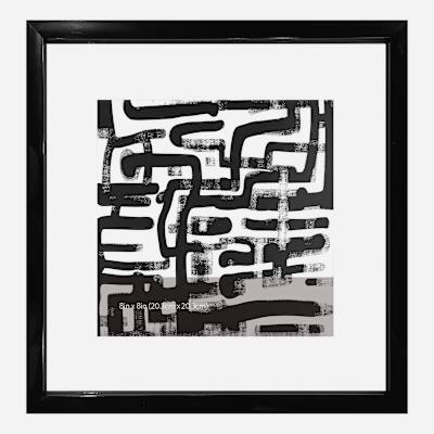 Black Floating Wall Frame, 12"