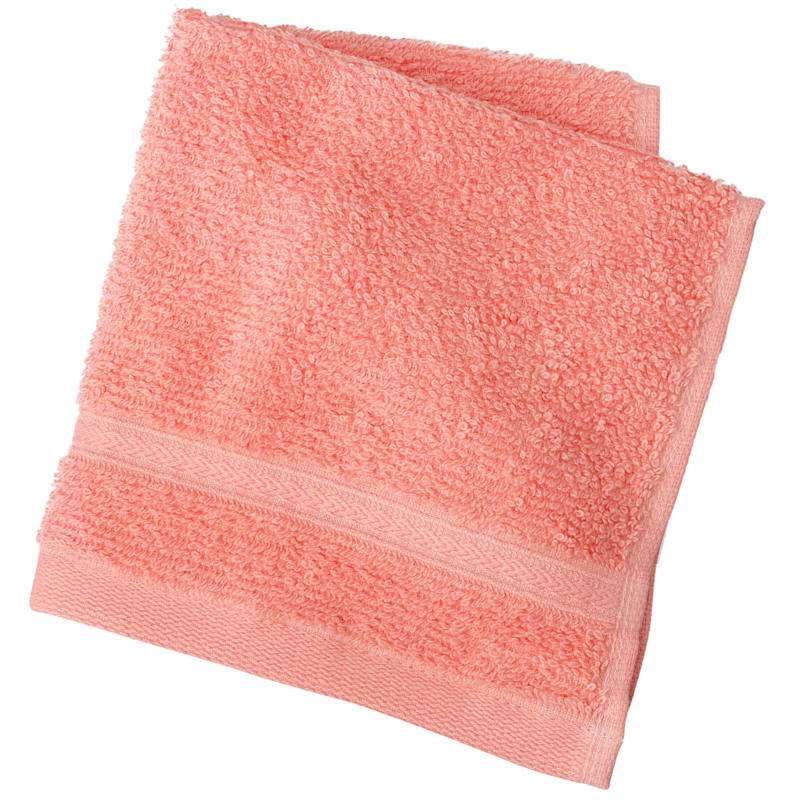 Essentials Washcloth, Coral At Home