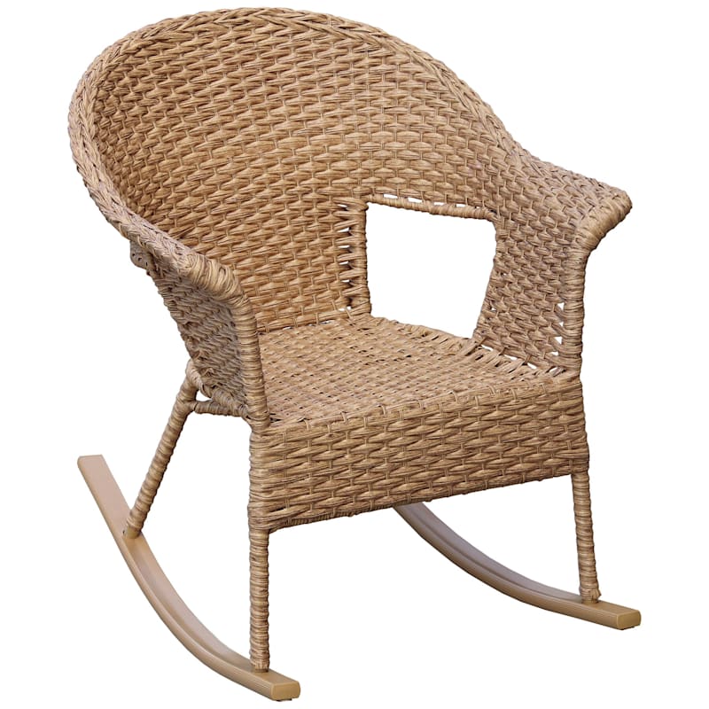 Banana Leaf Rocking Chair Caramel At Home