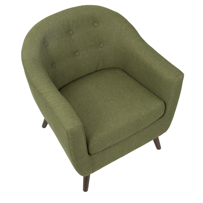 Rockwell Olive Mid Century Modern Accent Chair At Home