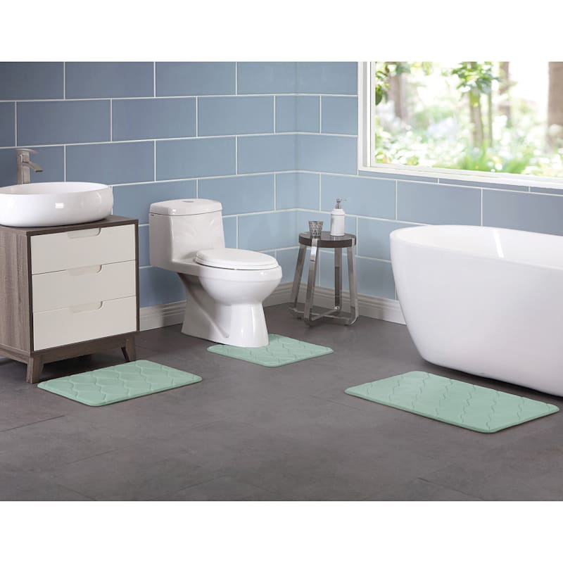 Ether Ogee 3 Piece Bath Rug Set At Home
