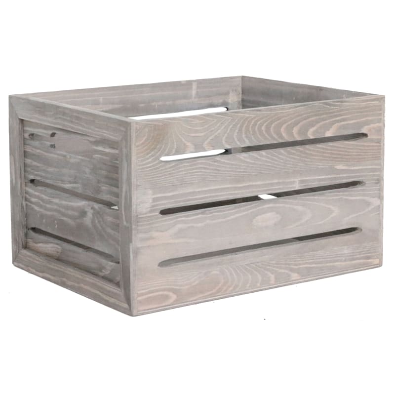 Distressed Wooden Crate Large At Home