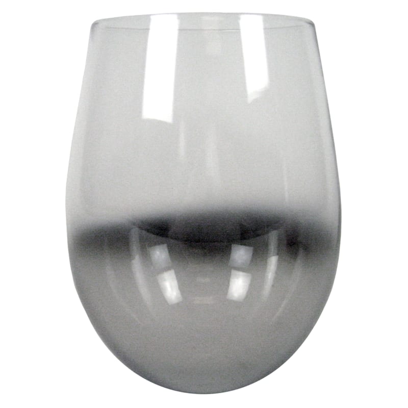 18 5oz Silver Ombre Stemless Wine Glass At Home Their silhouette lends a sleek, modern touch to your tabletop, while the spectrum of ombre bottoms serve as colorful markers to help you keep track of your glass during a party. 18 5oz silver ombre stemless wine glass