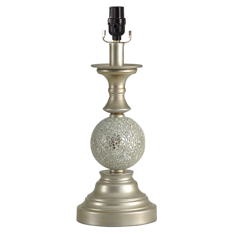 silver mosaic table lamp