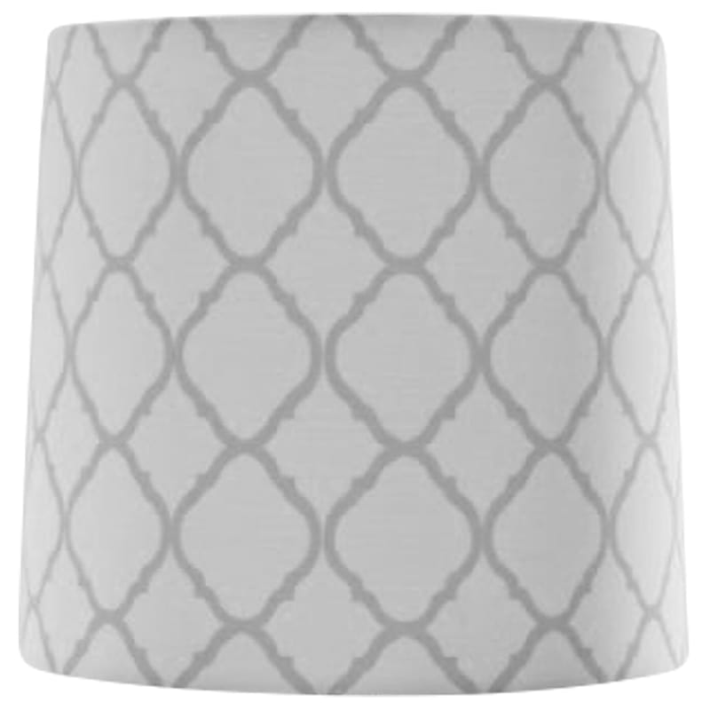 gray and white lamp shade