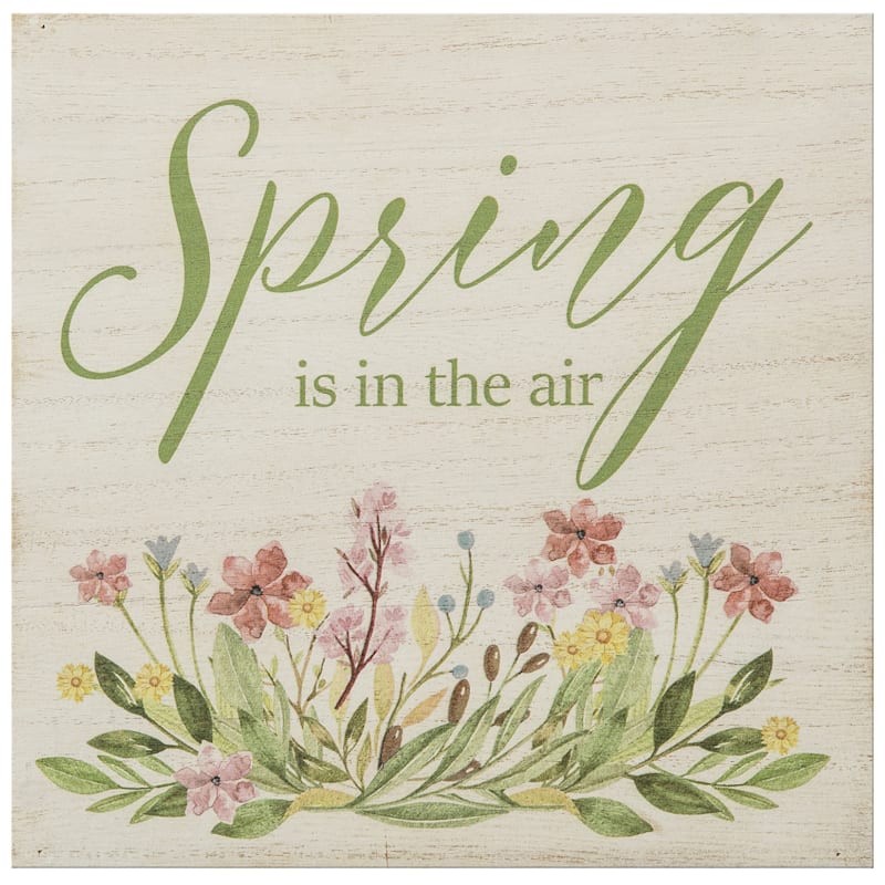 Spring Is In The Air Wooden Sign At Home Spring Is In The Air Wooden Sign At Home