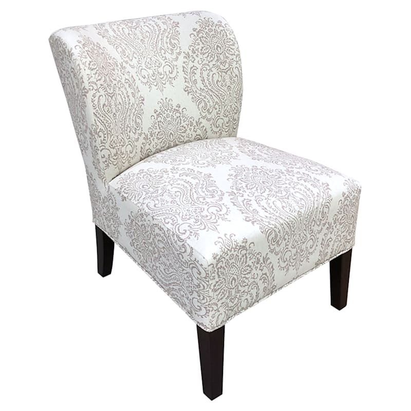 Bonnie Grey Printed Accent Chair At Home