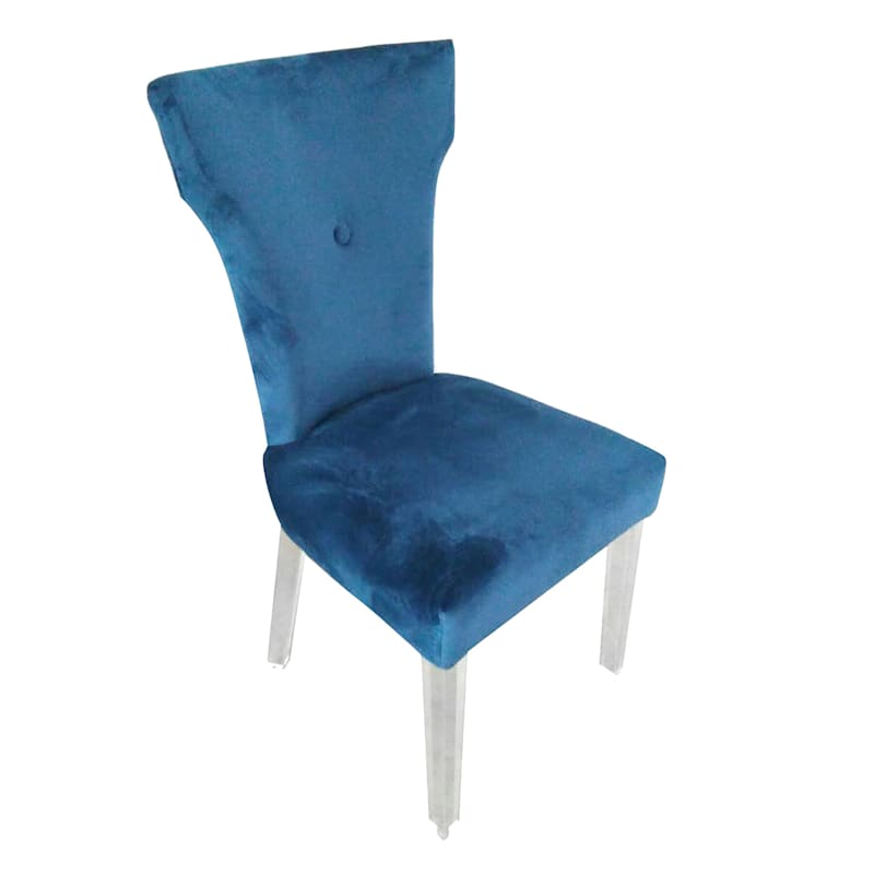 Diana Blue Lucite Dining Chair With Acrylic Legs At Home The juliette lucite chair is a very different kind of dining chair.