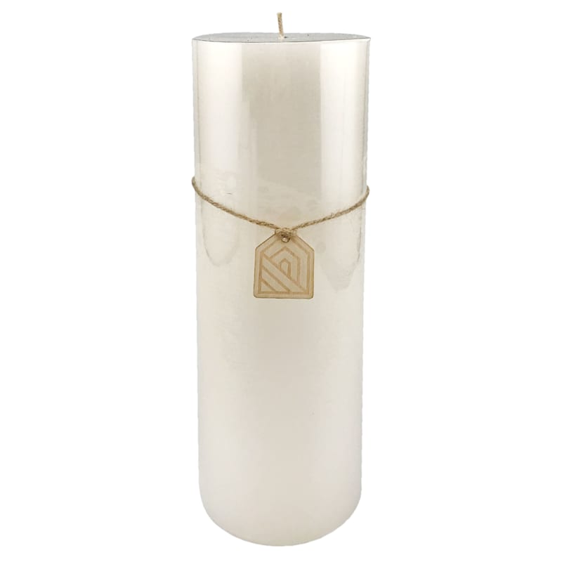 4x11 Ivory Unscented Pillar Candle At Home