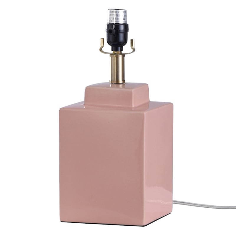 pink ceramic lamp base