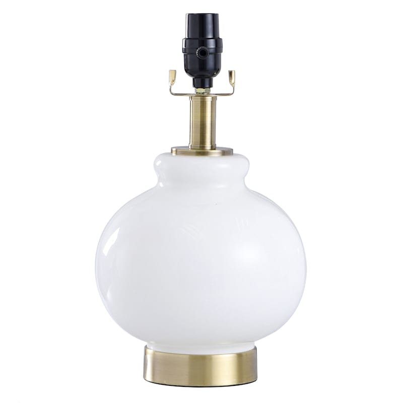 round glass lamp base