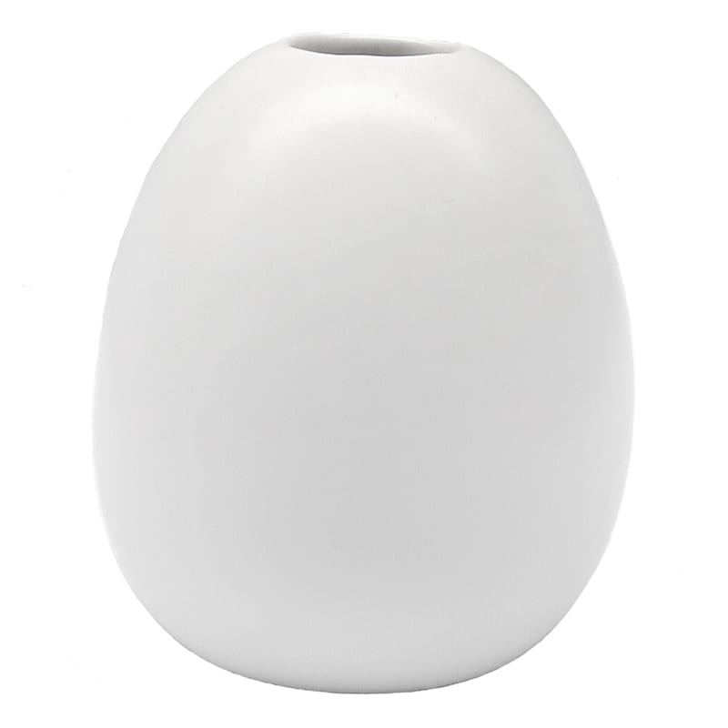 3IN WHITE CERAMIC BUD VASE At Home